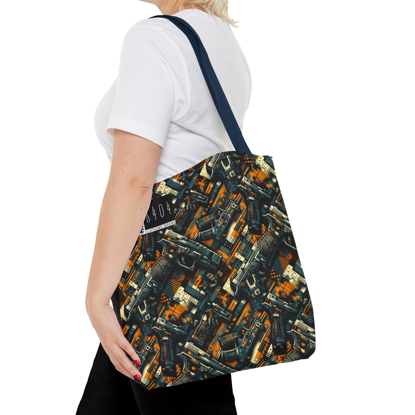Digital Punk Futuristic Grunge Tote Bag - 8404 Design-47