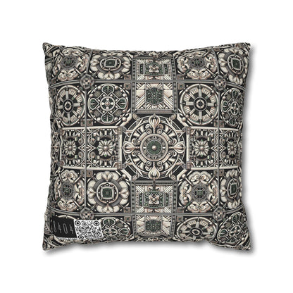 Cyber Garden Party Tech Garden Extravaganza Spun Polyester Square Pillowcase - 8404 Design-45