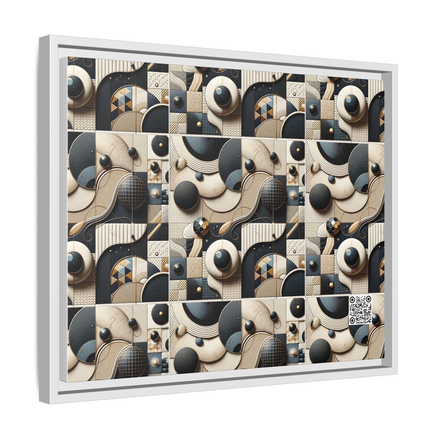 Tech-forward Luxe Streetwear Tech Luxe Fusion Matte Canvas, Framed (multi-color) - 8404 Design-71 A