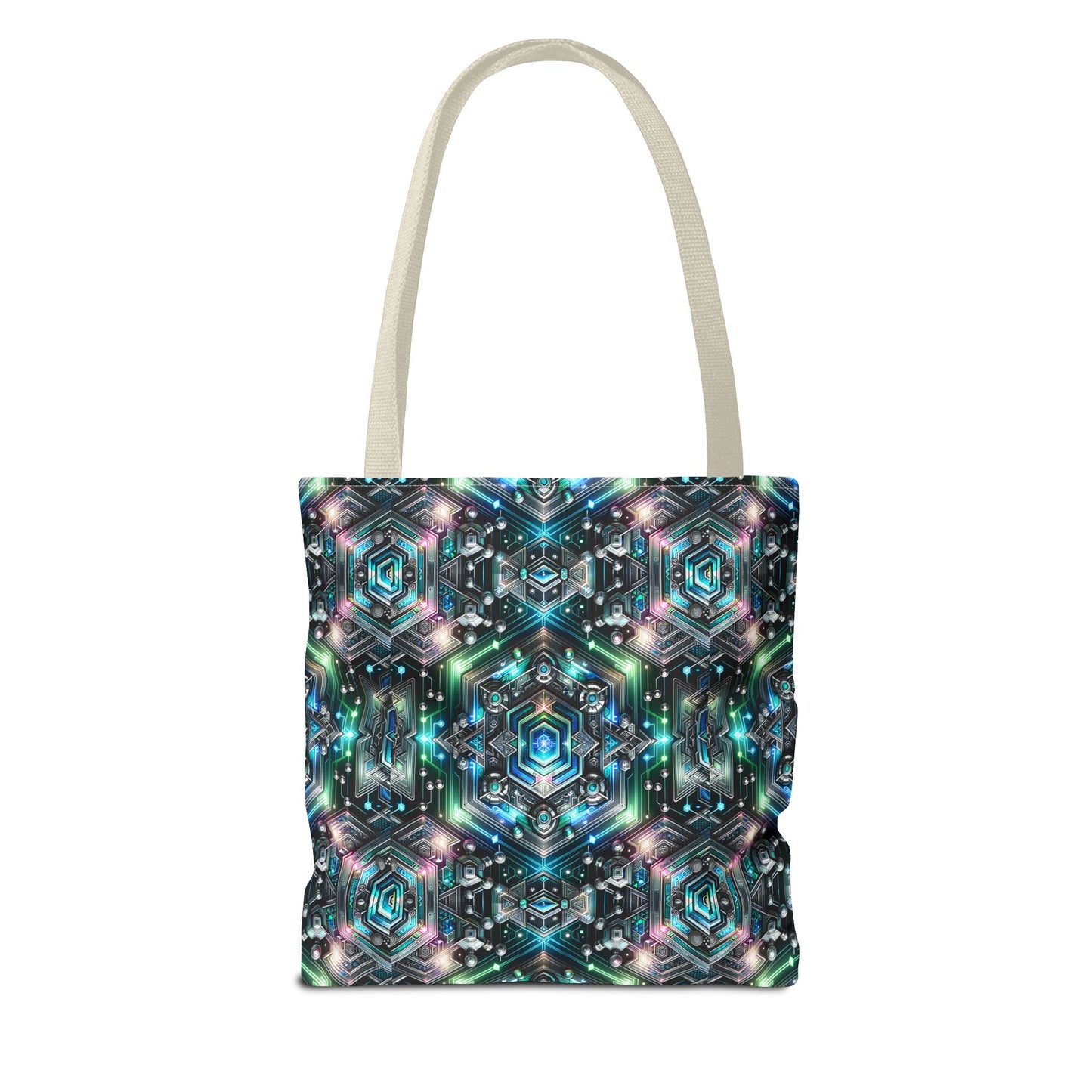 Tech-Infused Futurism Futuristic Tech Tote Bag - 8404 Design-63