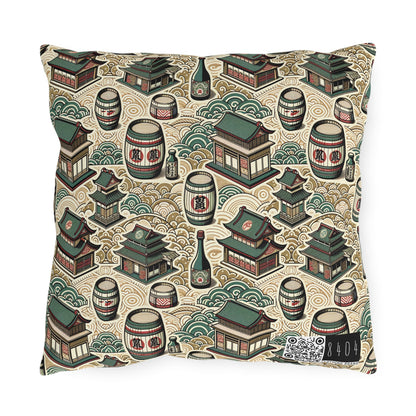 Cultural Artisanal Fusion Contemporary Cultural Elegance Outdoor Pillow - 8404 Design-68