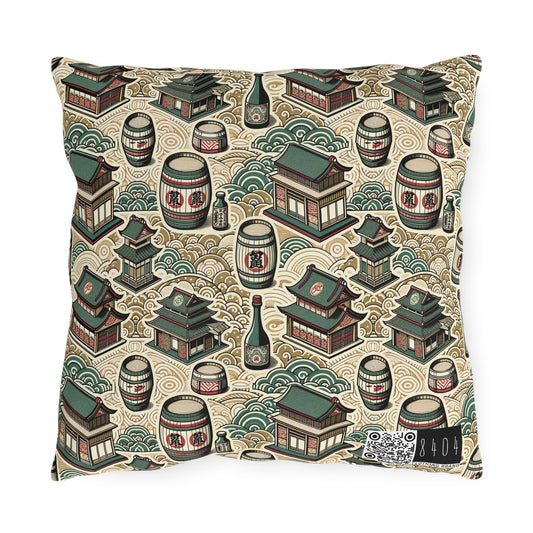 Cultural Artisanal Fusion Contemporary Cultural Elegance Outdoor Pillow - 8404 Design-68