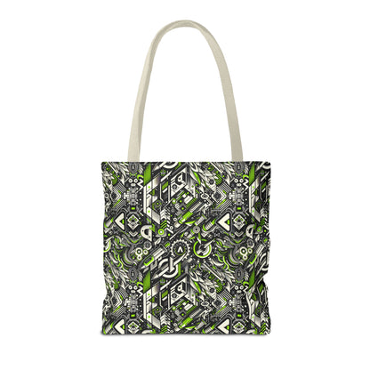 Graffiti Tech Fusion Bold Streetwear Fusion Tote Bag - 8404 Design-59