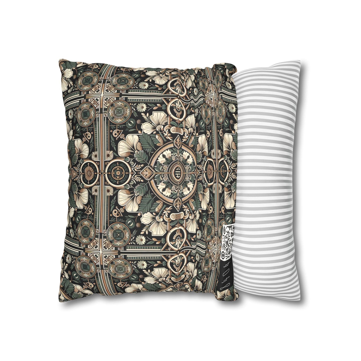 Cyber Garden Party Tech Garden Extravaganza Faux Suede Square Pillowcase - 8404 Design-66