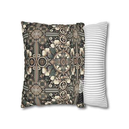 Cyber Garden Party Tech Garden Extravaganza Faux Suede Square Pillowcase - 8404 Design-66