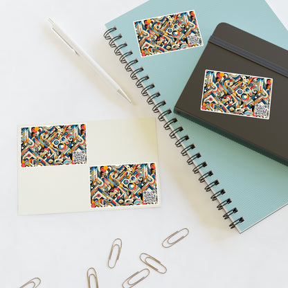 Abstract Graphic Art Modern Artistic Expression Sticker Sheets - 8404 Design-62