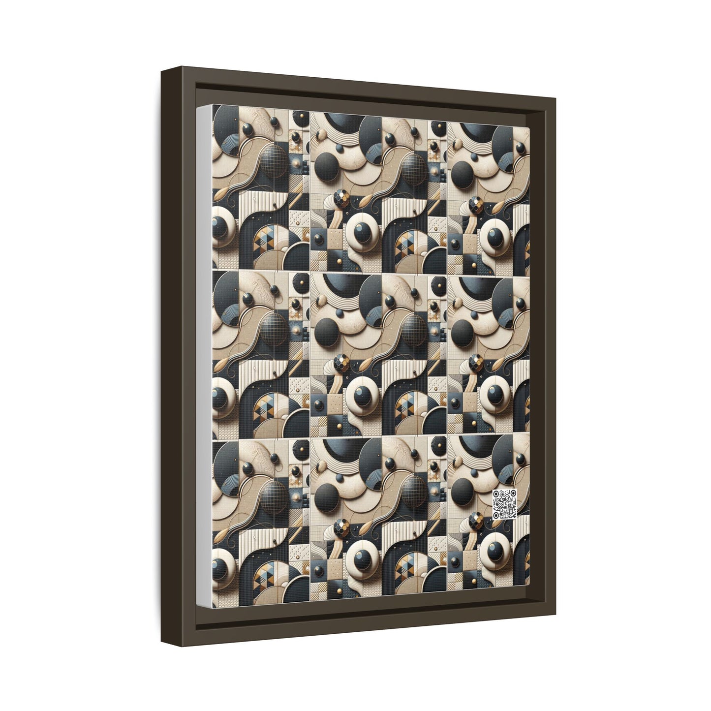 Tech-forward Luxe Streetwear Tech Luxe Fusion Matte Canvas, Framed (multi-color) - 8404 Design-71 A