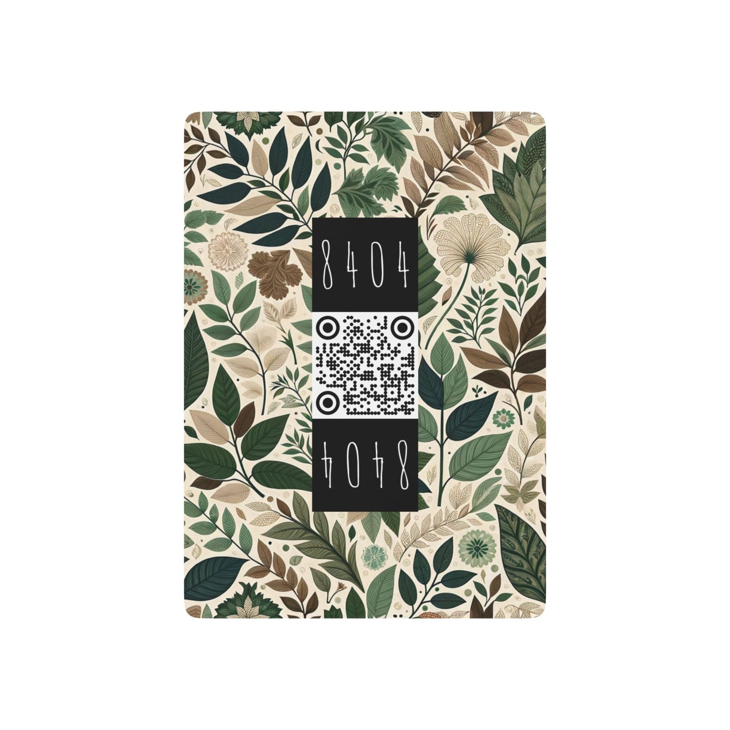 Streetwear Sustainability Environmentally Conscious Streetwear with a Natural Aesthetic Poker Playing Cards - 8404 Design-57 B