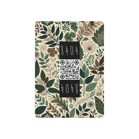 Streetwear Sustainability Environmentally Conscious Streetwear with a Natural Aesthetic Poker Playing Cards - 8404 Design-57 B