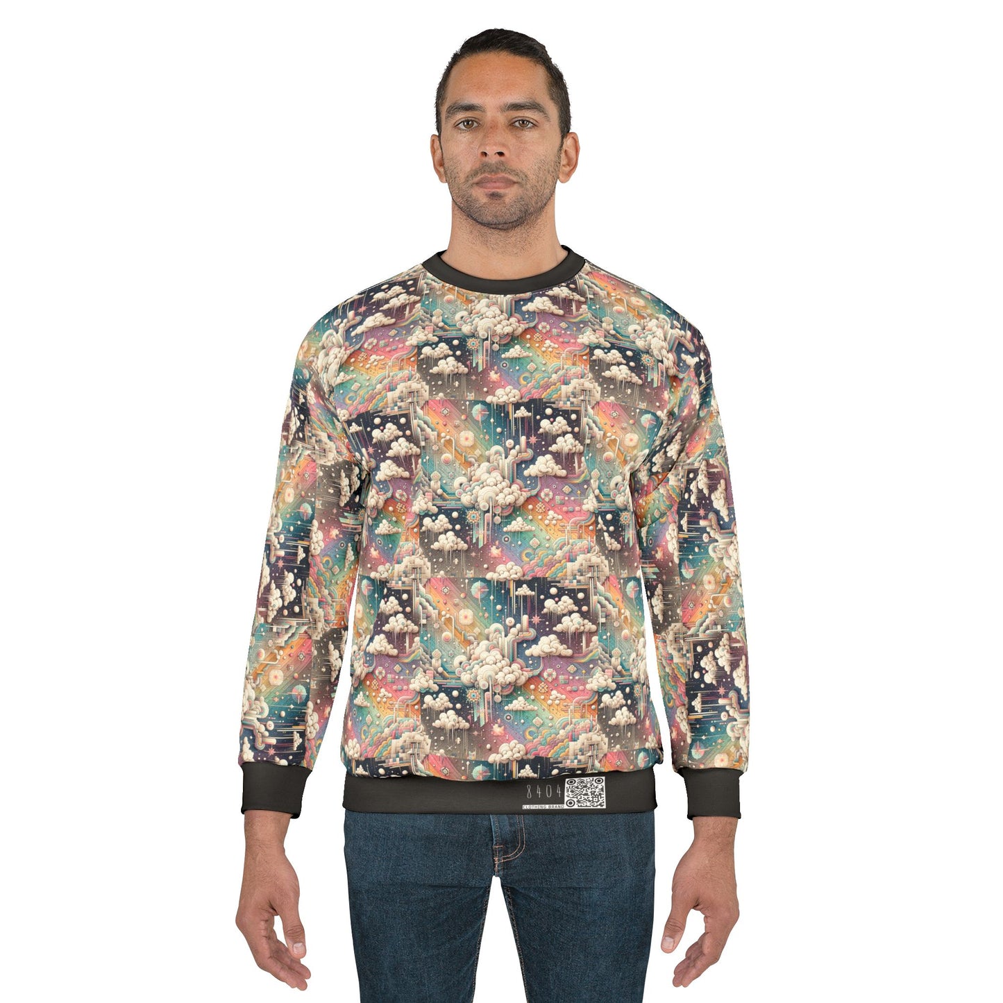 Digital Dreamland Whimsical and Nostalgic Streetwear With a Digital Twist Sweatshirt - 8404 Design-52