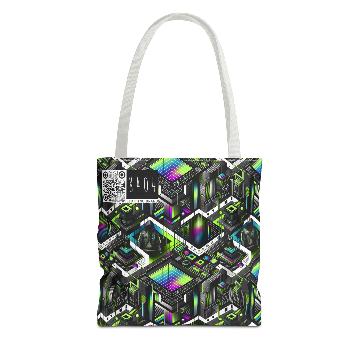 Retro Futurism Graphics Tech-Forward Streetwear Tote Bag - 8404 Design-52