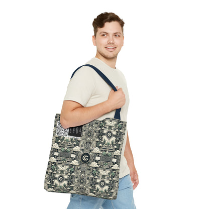 Cyber Garden Party Tech Garden Extravaganza Tote Bag - 8404 Design-54