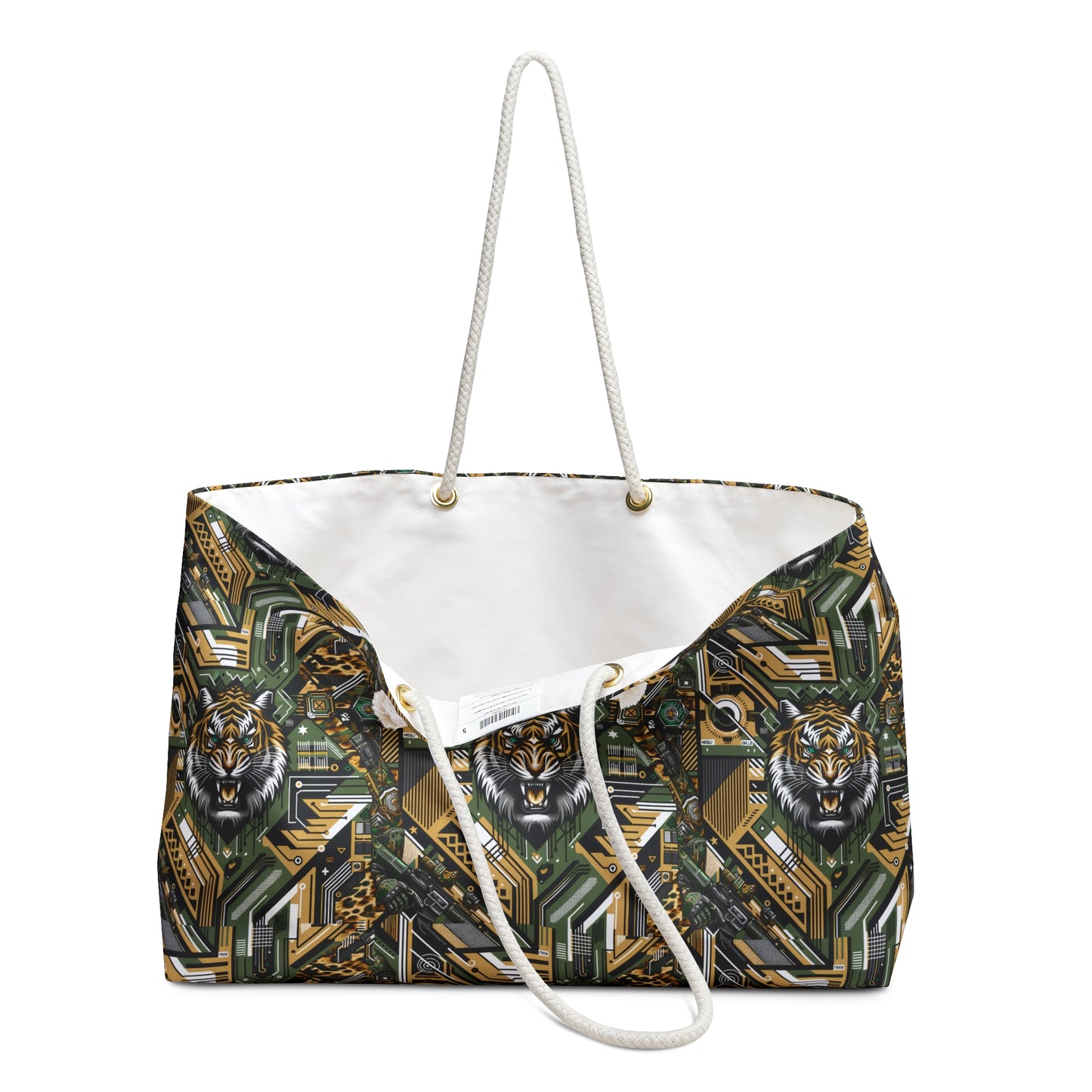 Neo-Camo Fusion Tech-Forward Streetwear Weekender Bag - 8404 Design-58