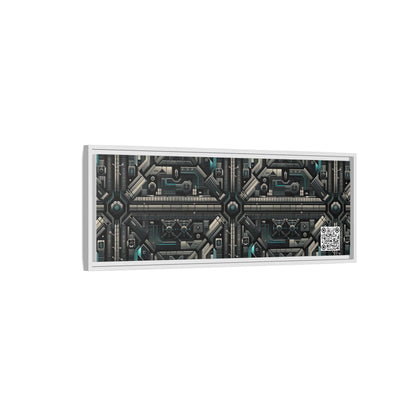 Tech Noir Futuristic Tech Aesthetic with a Dark Twist Matte Canvas, Framed (multi-color) - 8404 Design-59 B