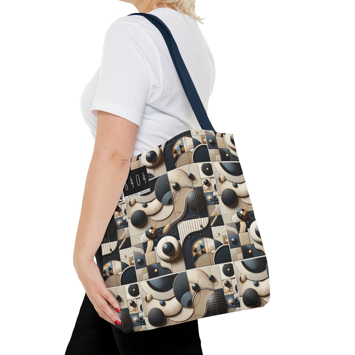 Tech-forward Luxe Streetwear Tech Luxe Fusion Tote Bag - 8404 Design-71
