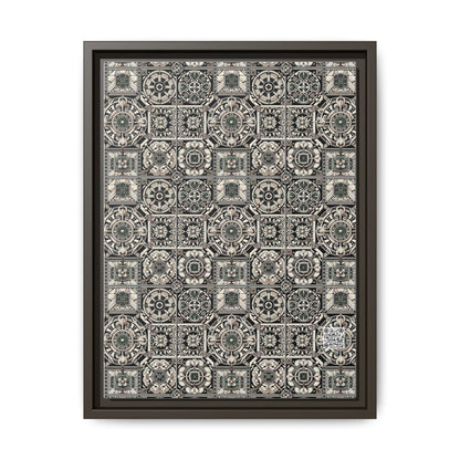 Cyber Garden Party Tech Garden Extravaganza Matte Canvas, Framed (multi-Color) - 8404 Design-45 A