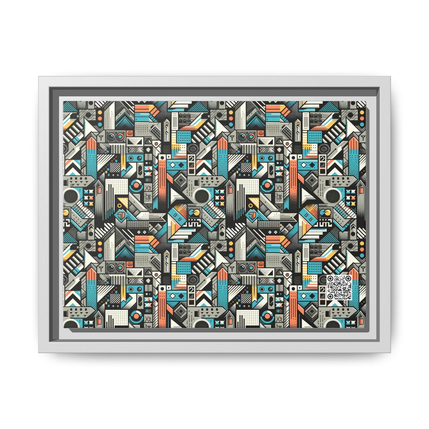 Digital Street Art Urban Street Style Matte Canvas, Framed (multi-color) - 8404 Design-81 A