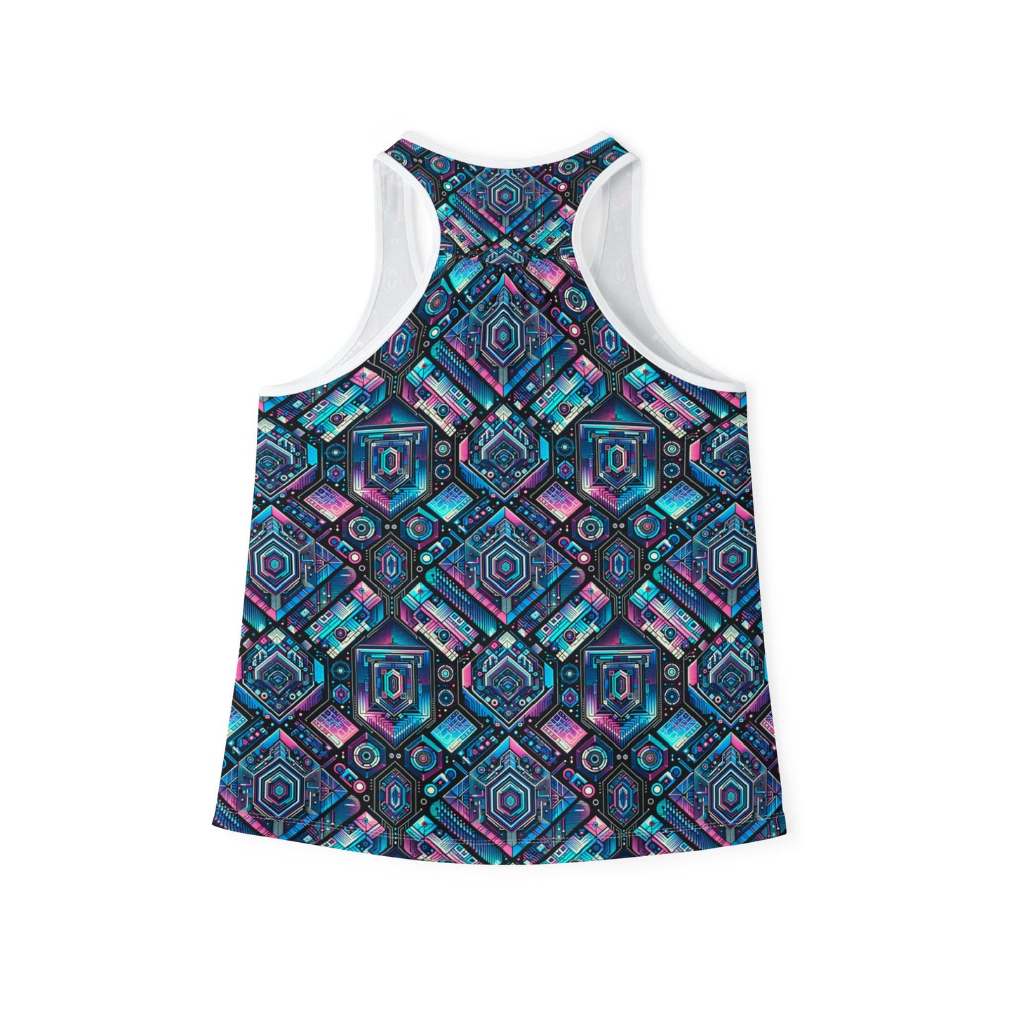 Digital Dreamland Futuristic Tech Aesthetic Women's Tank Top - 8404 Design-46