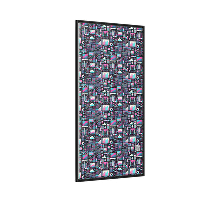 Digital Rebellion Youthful Streetwear with a Rebellious Digital Twist Matte Canvas, Framed (multi-color) - 8404 Design-71 A