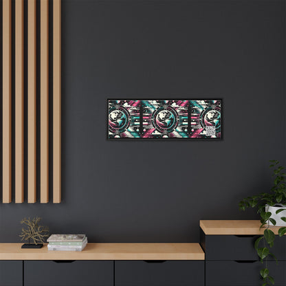 Digital Artistry Digital-native Streetwear Matte Canvas, Framed (multi-color) - 8404 Design-62 B
