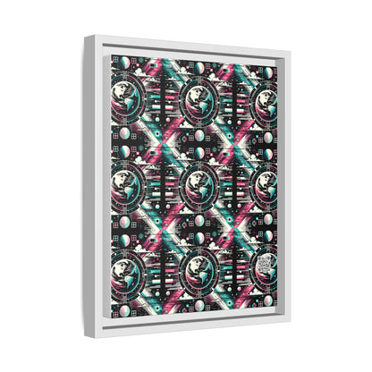 Digital Artistry Digital-native Streetwear Matte Canvas, Framed (multi-color) - 8404 Design-62 A