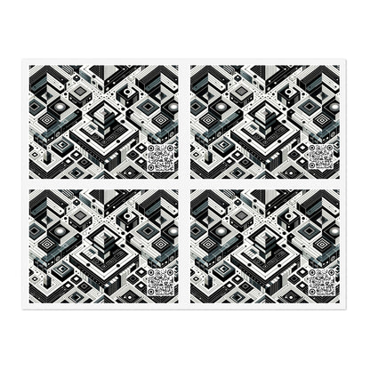 Tech-Forward Athleisure Sleek Tech Aesthetic Sticker Sheets - 8404 Design-37