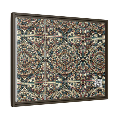 Urban Renaissance Historical Fusion With Street Edge Matte Canvas, Framed (multi-Color) - 8404 Design-57 A