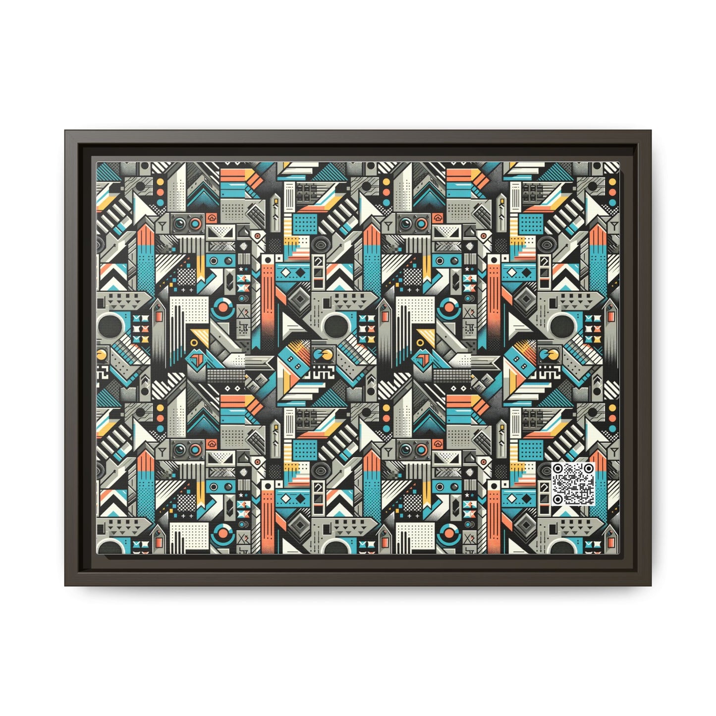 Digital Street Art Urban Street Style Matte Canvas, Framed (multi-color) - 8404 Design-81 A