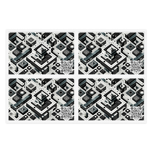 Tech-Forward Athleisure Sleek Tech Aesthetic Sticker Sheets - 8404 Design-37