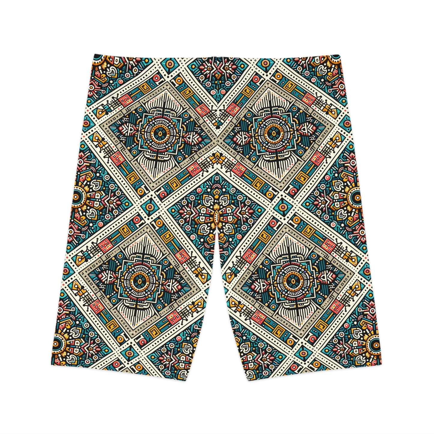 Cultural Fusion Tech Blend of Cultural Heritage With Tech-Inspired Elements Women's Bike Shorts - 8404 Design-64