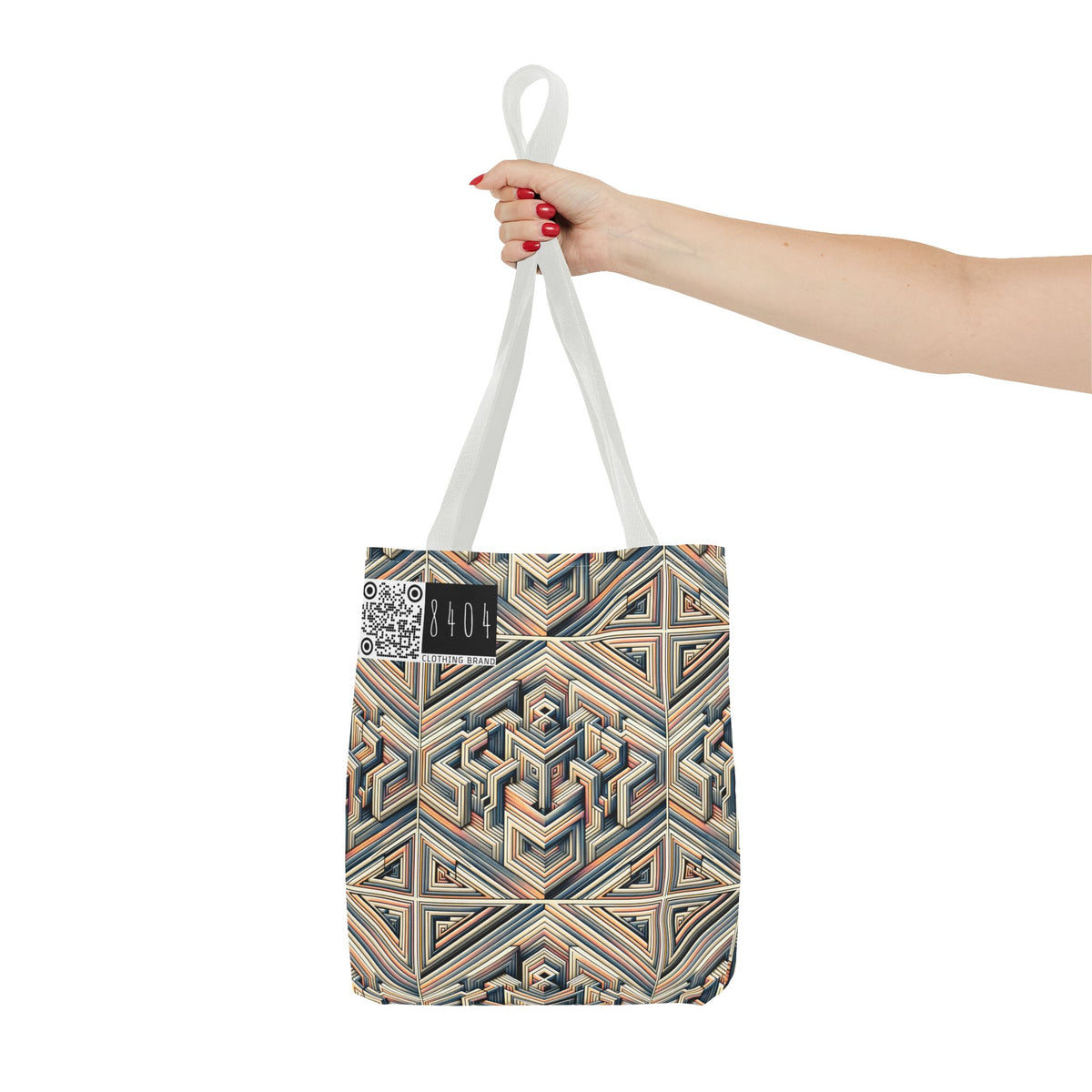 Tech Illusion Graphics Futuristic Artistry Tote Bag - 8404 Design-52
