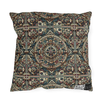 Urban Renaissance Historical Fusion With Street Edge Outdoor Pillow - 8404 Design-57