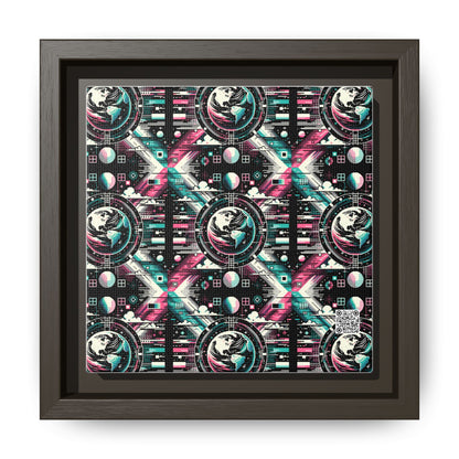 Digital Artistry Digital-native Streetwear Matte Canvas, Framed (multi-color) - 8404 Design-62 B