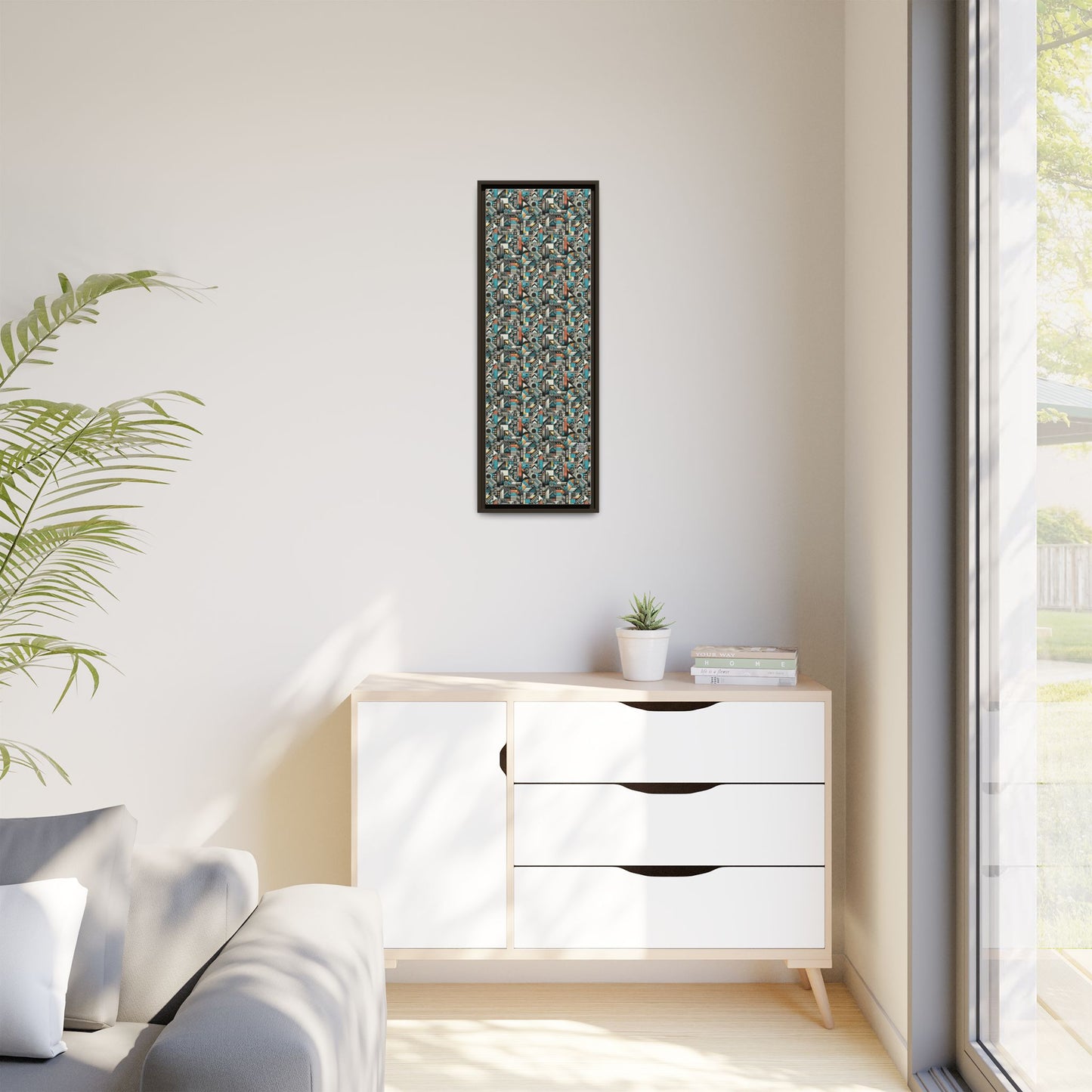 Digital Street Art Urban Street Style Matte Canvas, Framed (multi-color) - 8404 Design-81 B