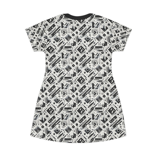 Tech Minimalism Minimalist Tech T-Shirt Dress - 8404 Design-72