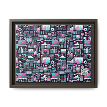 Digital Rebellion Youthful Streetwear with a Rebellious Digital Twist Matte Canvas, Framed (multi-color) - 8404 Design-71 A