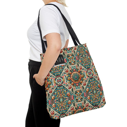 Cultural Fusion Tech Blend of Cultural Heritage With Tech-Inspired Elements Tote Bag - 8404 Design-74