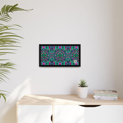 Digital Glitch Vibes Tech-Inspired Streetwear Matte Canvas, Framed (multi-Color) - 8404 Design-71 B