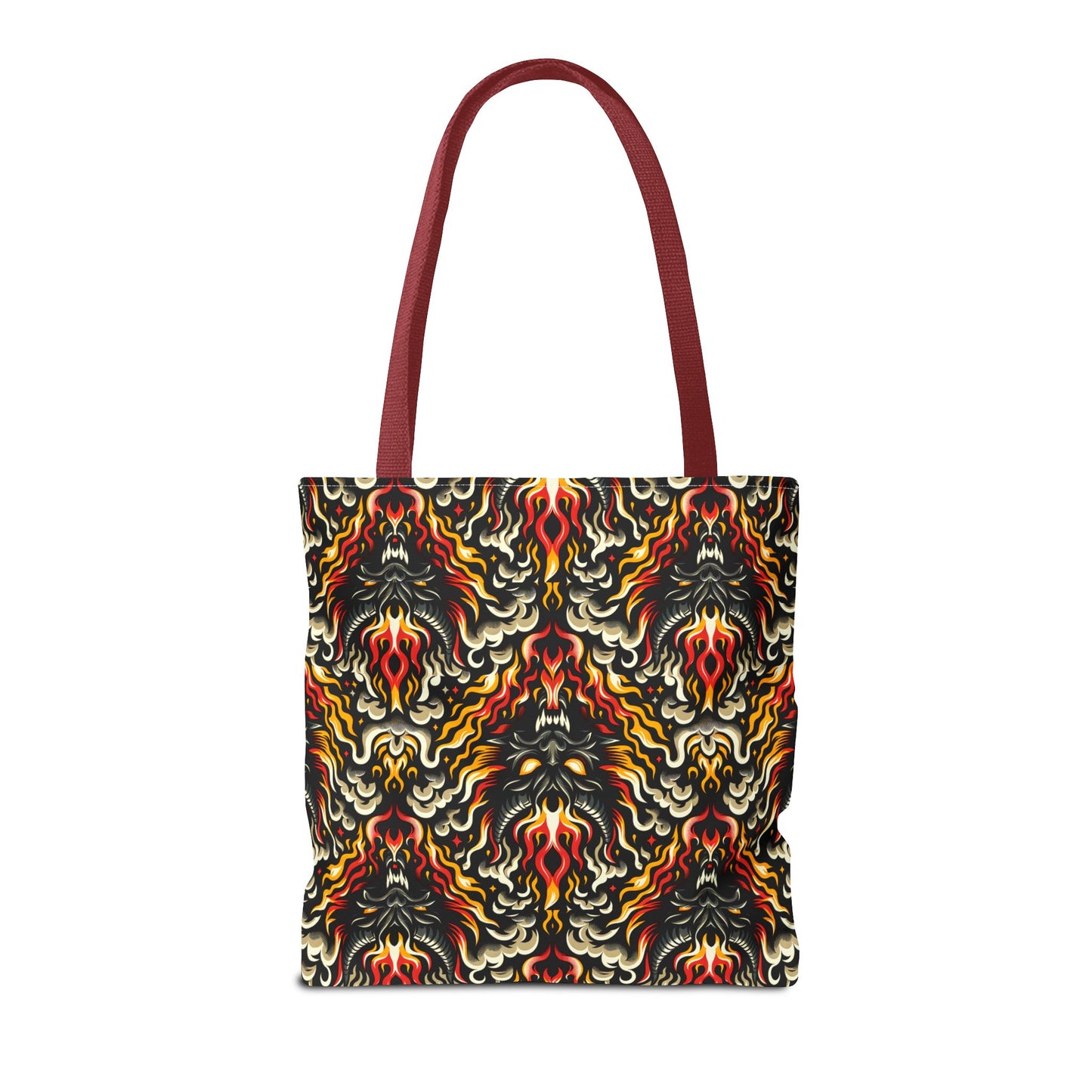 Flame Graphics Maximalist Streetwear Tote Bag - 8404 Design-59