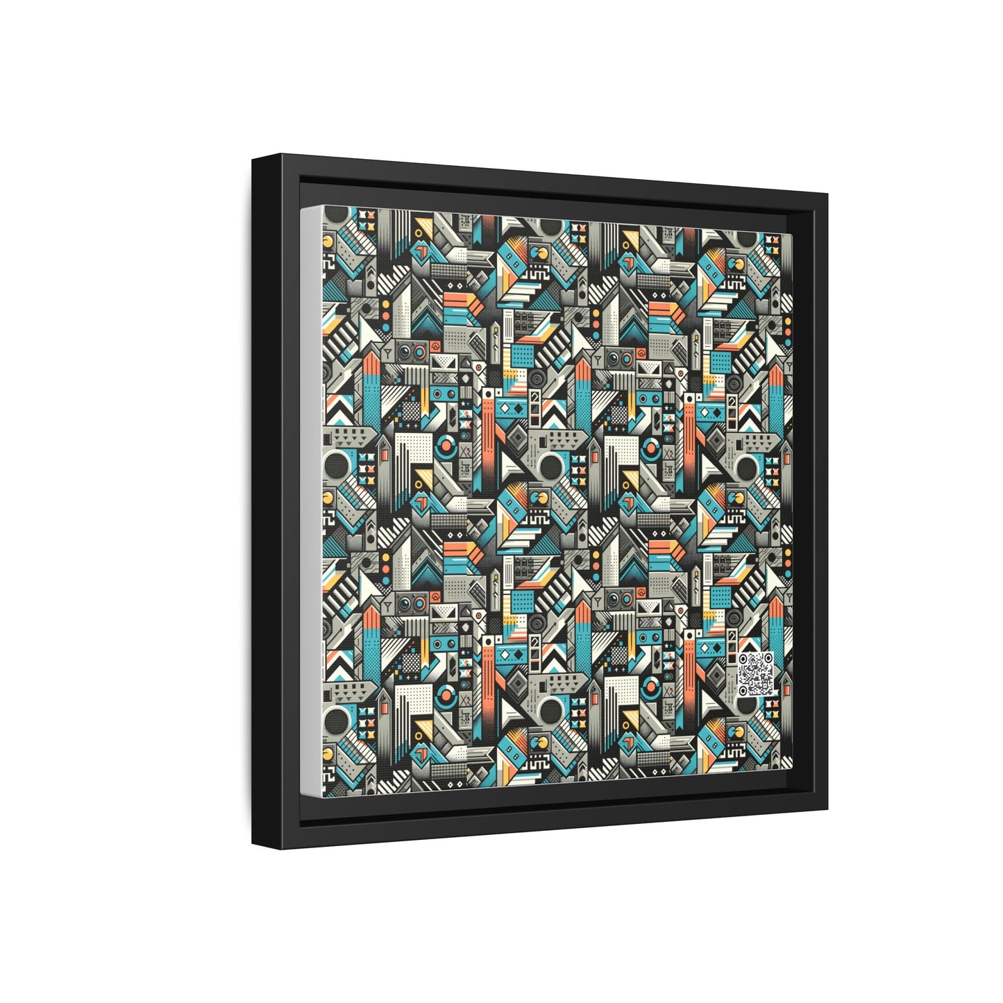 Digital Street Art Urban Street Style Matte Canvas, Framed (multi-color) - 8404 Design-81 B