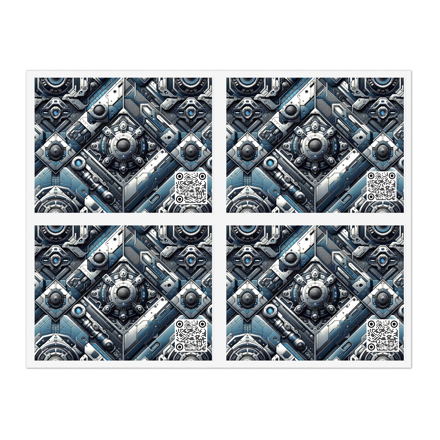 Tech Utility Fusion Tech-Forward Utility With a Futuristic Edge Sticker Sheets - 8404 Design-43