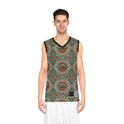 Cultural Fusion Tech Blend of Cultural Heritage With Tech-Inspired Elements Basketball Jersey - 8404 Design-74