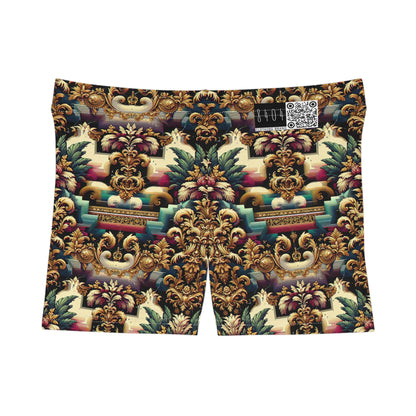 Digital Renaissance Modern Baroque Fusion Women's Shorts - 8404 Design-60