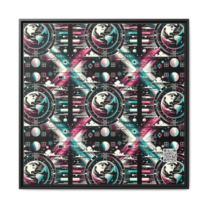 Digital Artistry Digital-native Streetwear Matte Canvas, Framed (multi-color) - 8404 Design-62 A