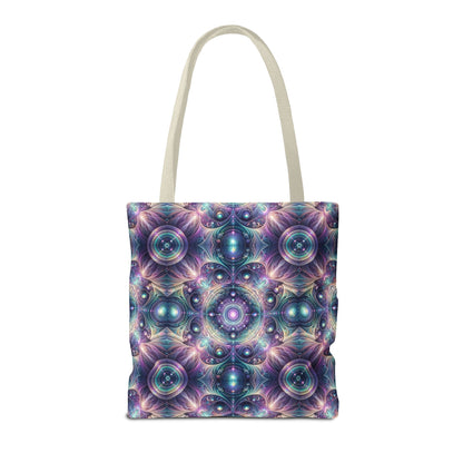 Iridescent Tech Fusion Tech-Forward Streetwear Tote Bag - 8404 Design-61