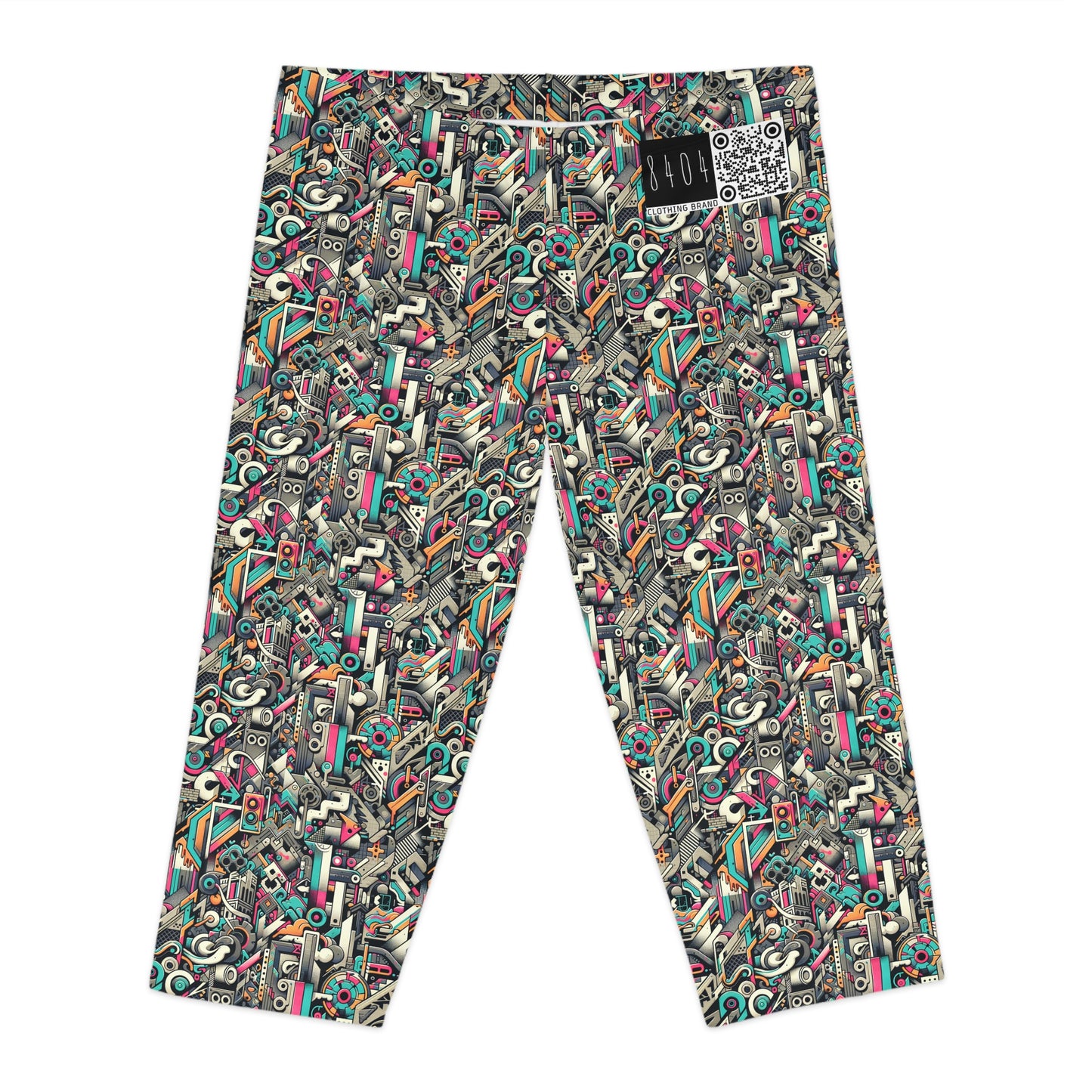 Digital Street Art Urban Street Style Women's Capri Leggings - 8404 Design-74