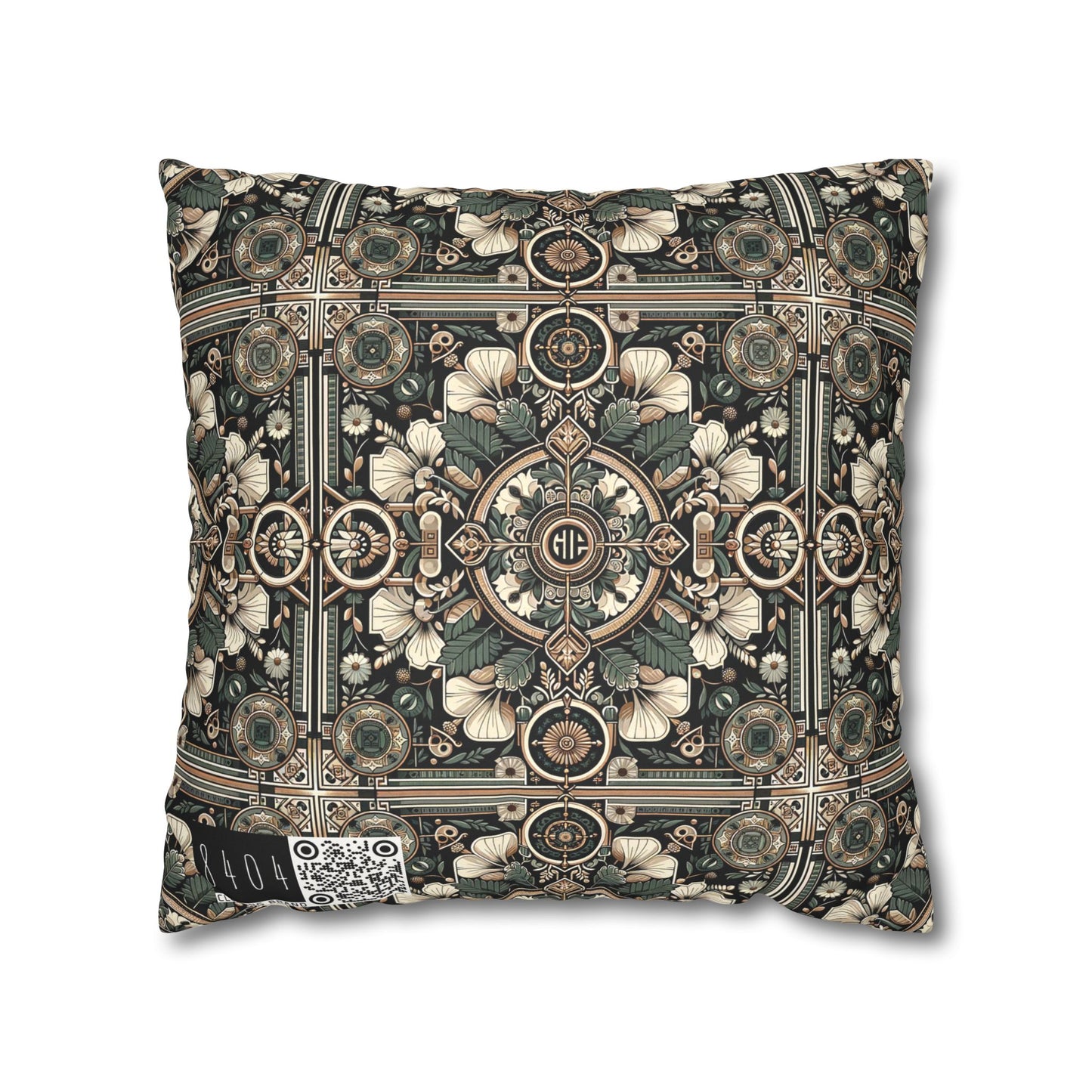 Cyber Garden Party Tech Garden Extravaganza Faux Suede Square Pillowcase - 8404 Design-66
