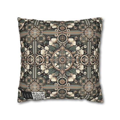 Cyber Garden Party Tech Garden Extravaganza Faux Suede Square Pillowcase - 8404 Design-66