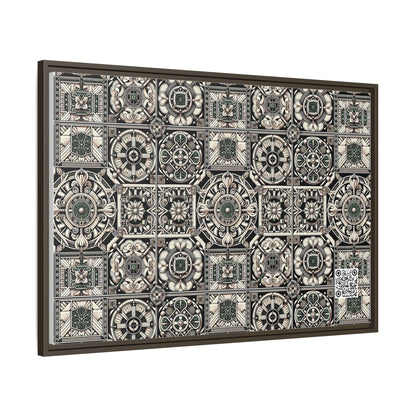 Cyber Garden Party Tech Garden Extravaganza Matte Canvas, Framed (multi-Color) - 8404 Design-45 A
