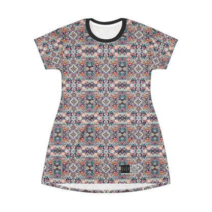 Digital Artisanal Fusion Digital Artisanal T-Shirt Dress - 8404 Design-65
